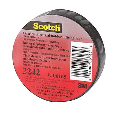 ElectricalTape, Black,10ydL,1-1/2inW, PK12