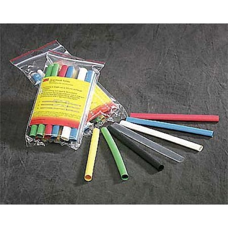 Adhesive Lined Heat Shrink Tube, Thin Wall, 2:1 I.D. Shrink Ratio, 0.5 in I.D. Before Shrinking, 75 PK