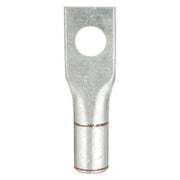 One-Hole Compression Lug, 2 AWG Max, 3/8 in Stud, Short Barrel, Copper, Brown, 25 PK