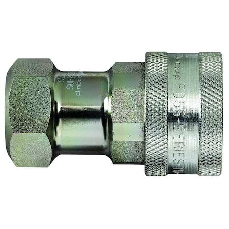 Hydraulic Quick Connect Hose Coupling, Steel Body, Sleeve Lock, 1/8"-27 Thread Size, 5600 Series