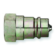 Hydraulic Quick Connect Hose Coupling, Steel Body, Push-to-Connect Lock, 7/8"-14 Thread Size
