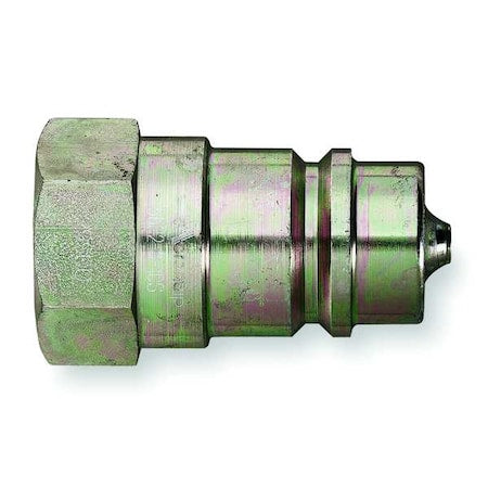 Hydraulic Quick Connect Hose Coupling, Steel Body, Sleeve Lock, 1/4"-18 Thread Size, 5600 Series