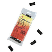 Cable Tie Base, Nylon 6/6, Black, 0.74 in L