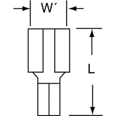 Female Disconnect, Bare, 16-14AWG, PK1000