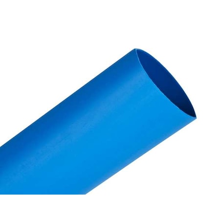 Heat Shrink Tube, Thin Wall, 2:1 I.D. Shrink Ratio, 1 in I.D. Before Shrinking, Blue, 100 ft, 3 PK