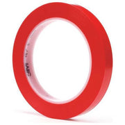 Film Tape,Vinyl,Red,1/2 In x 36 Yd,PK72