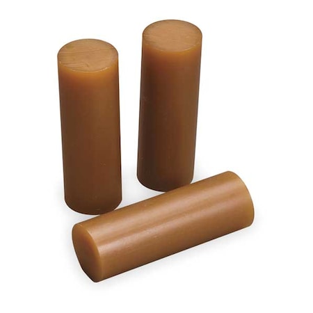 Hot Melt Adhesive, Tan, 1 in Dia, 3 in L, 45 sec Begins to Harden, 242 PK
