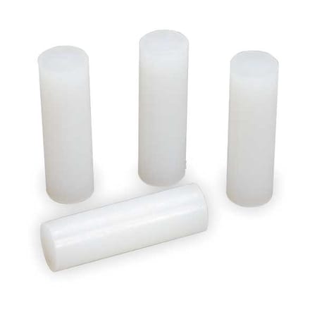 Plastic Adhesive, clear, 5/8 in Dia, 2 in L, 40 sec Begins to Harden, 484 PK