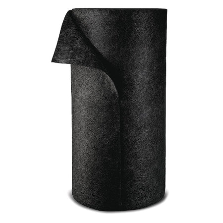 Sorbent Roll, 32 gal, 3 ft x 300 ft, Oil, Gray, Polyester, Polypropylene