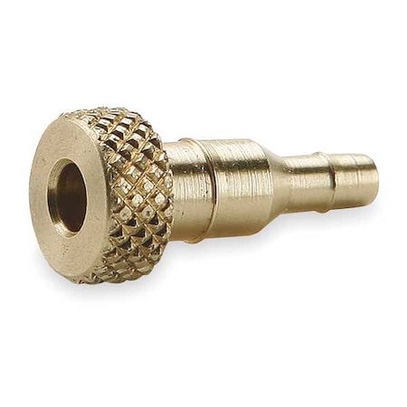 1/4" x 0.17" Barb Brass Plug Adapter