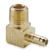 1/4" MNPT x 3/8" Barb Brass 90 Degree Elbow