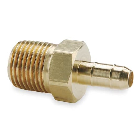 10-32 MNPT x 0.17" Barb Brass Male Connector