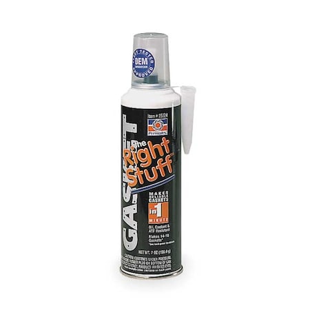 Instant Sealing, Oil-Resistant RTV Gasket Maker, 7 oz, Black, Temp Range -75 to 500 Degrees F
