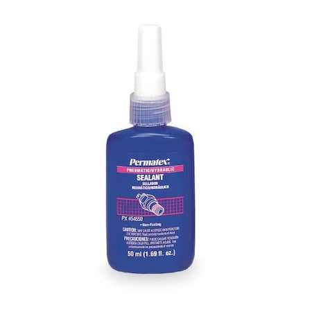 Pipe Thread Sealant 1.2 fl oz, Bottle, Pneumatic Hydraulic, Purple, Liquid
