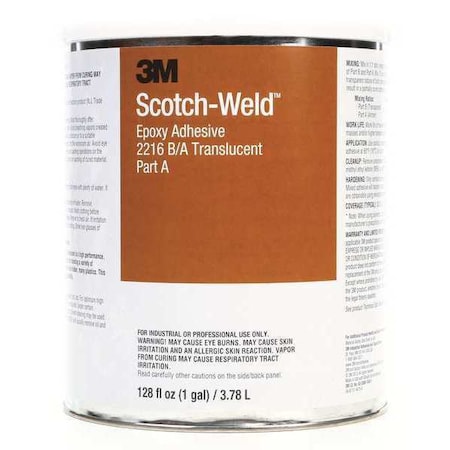 Epoxy Adhesive, 2158 Series, Clear, Can, 2 PK, 1:01 Mix Ratio, 10 hr Functional Cure