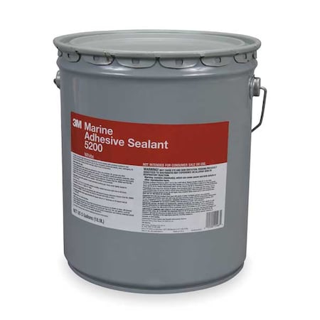 Polyurethane Adhesive Sealant, 640 oz, Drum, White, Polyurethane Base, 5200