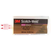 Epoxy Adhesive, DP420 Series, Off White, Dual-Cartridge, 12 PK, 2:01 Mix Ratio, 2 hr Functional Cure