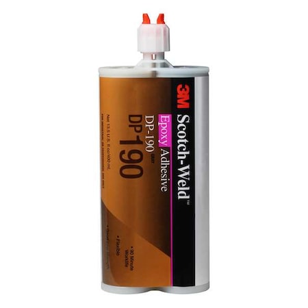 Epoxy Adhesive, DP190 Series, Gray, Dual-Cartridge, 6 PK, 1:01 Mix Ratio, 12 hr Functional Cure