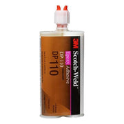 Acrylic Adhesive, DP110 Series, Tan, Dual-Cartridge, 12 PK, 1:01 Mix Ratio, 20 min Functional Cure