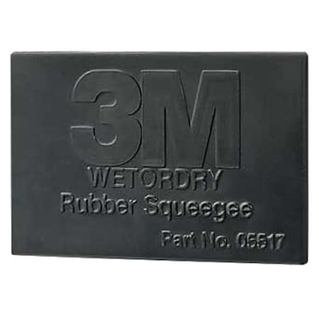 Rubber Squeegee,2.75x4 1/4In, Black, PK50
