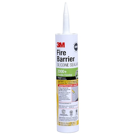 Fire Barrier Sealant,10.3 OZ., Gray, PK12