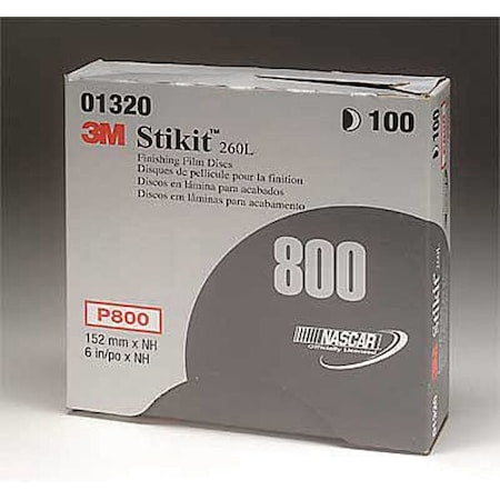 PSA Sanding Disc, Poly, 5in, P800G, PK400