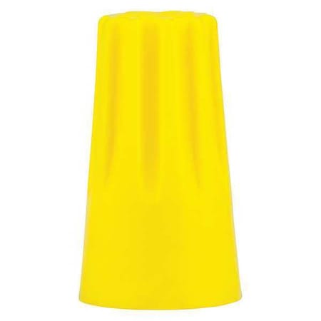 Twist-On Wire Connector, 12 AWG Max, Yellow, Vinyl Insulation, 600 V, 5000 PK