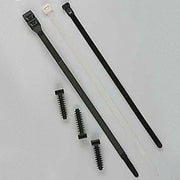 Cable Tie, 14-1/2 in L, 4 in Max Bundle Dia., Black, Nylon 6/6, 50 lb Strength, 2500 PK
