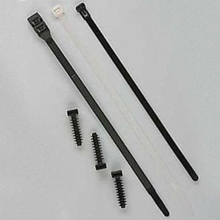 Cable Tie, 14-1/2 in L, 4 in Max Bundle Dia., Black, Nylon 6/6, 50 lb Strength, 2500 PK