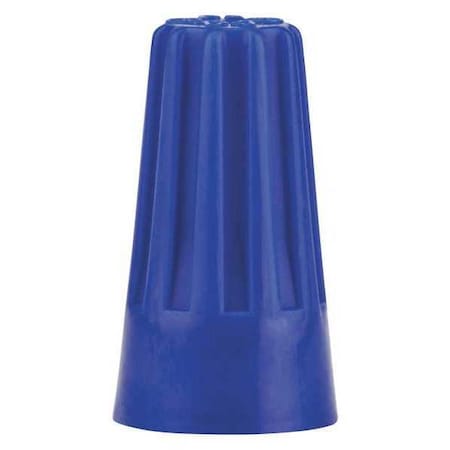 Twist-On Wire Connector, 10 AWG Max, Blue, Vinyl Insulation, 300 V, 1000 PK