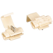 Insulation-Displacement Wire Connector, 10 AWG Max, 2 Port, Beige, Polypropylene Insulation, 600 V