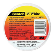 ElectricalTape,Wht,6-5/8ydL,1/2inW,PK100
