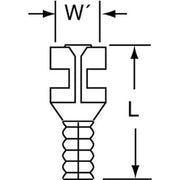 Female Disconnect, Bare, 22-18AWG, PK1000
