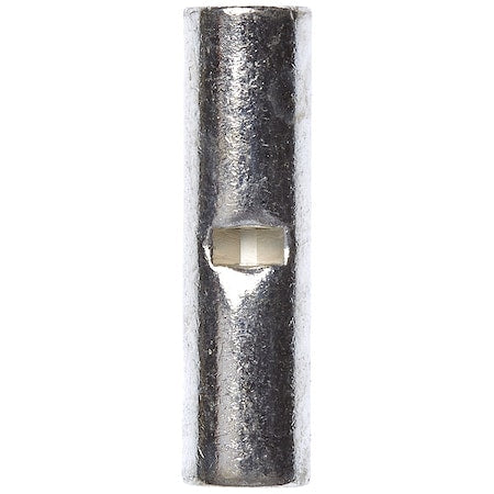 Butt Splice Wire Connector, 10 AWG Max, Bare, None Insulation, 600 V, 500 PK