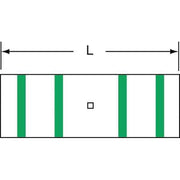 Splice Wire Connector, 1 AWG Max, Green, None Insulation, 100 PK