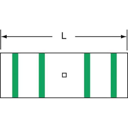 Splice Wire Connector, 1 AWG Max, Green, None Insulation, 100 PK