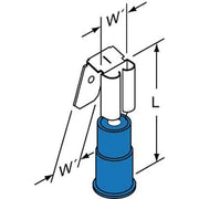 Piggyback Disconnect, Blu, 16-14AWG, PK1000
