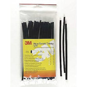Heat Shrink Tube, Thin Wall, 2:1 I.D. Shrink Ratio, 0.06 in I.D. Before Shrinking, Black, 6 in
