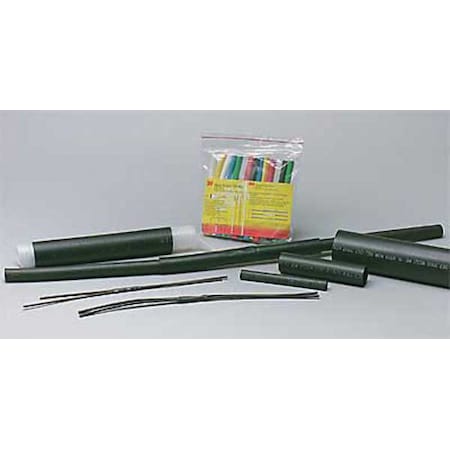 Adhesive Lined Heat Shrink Tube, Thin Wall, 2:1 I.D. Shrink Ratio, 0.25 in I.D. Before Shrinking