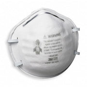 N95 Disposable Respirator, 8200, Dual Headstrap, Polyisoprene Strap, Nose Clip, White, PK20