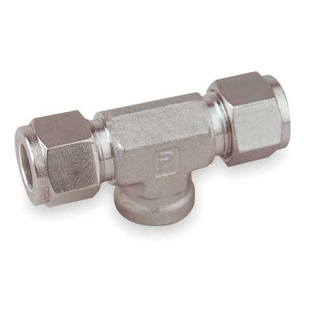 1/2" x 3/8" Compression x FNPT 316 SS Female Branch Tee
