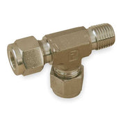1/8" x 1/4" A-LOK x MNPT SS Male Run Tee