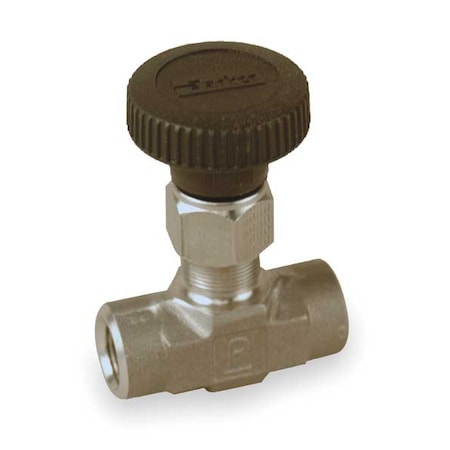 Needle Valve,Straight,316 SS,1/4 In.