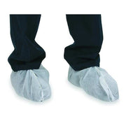Disposable Shoe Covers, Polypropylene, White, Slip Resistant Sole: Yes ,Universal