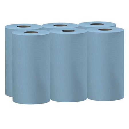 WypAll General Clean X60 Multi-Task Cleaning Cloths (35431), Small Roll, Blue, 130 Sheets / Roll