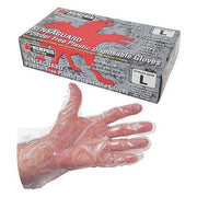 SensaGuard 5040, Disposable Gloves, 0.00 to 0.99 mil Palm, Polyethylene, Powder-Free, L (9), 500 PK