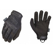 Mechanics Gloves, Synthetic Leather Palm, XL, Black