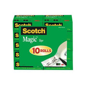 Office Tape, Transparent, 3/4x1000In, PK10