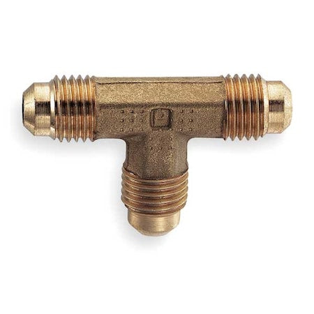 Union Tee,45deg,Brass,Tube,3/8 In.,PK10