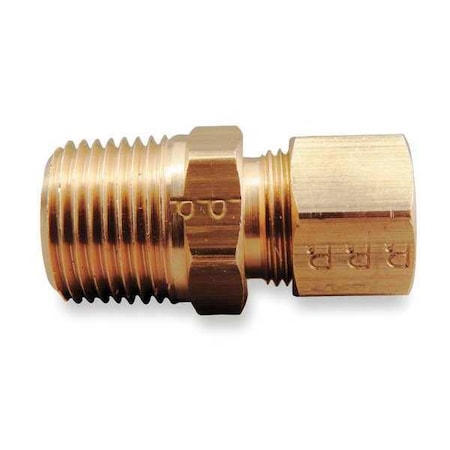 1/8" Compression x MNPT Brass Connector 10PK